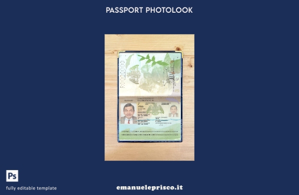 stile verificato passaporto Dominica nuovo modello photolook presente